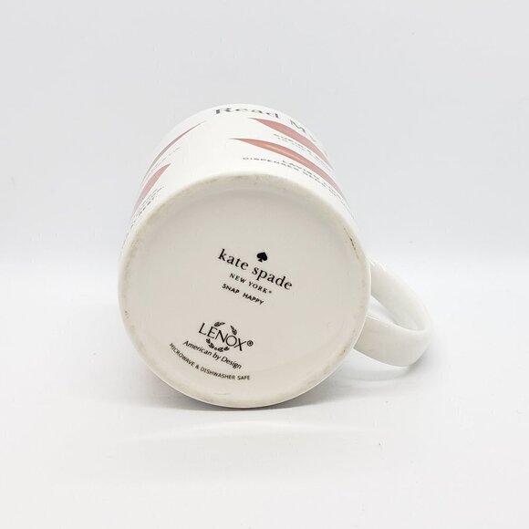 Kate Spade Lennox Read My Lips Mug Fine China - Picture 4 of 5